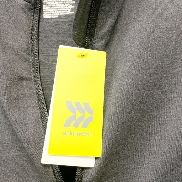 All In Motion Women's Soft Stretch Full Zip Jacket Heathered Black Size XS - Picture 5 of 5